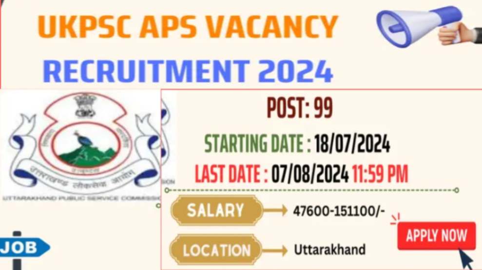 UKPSC APS Vacancy :