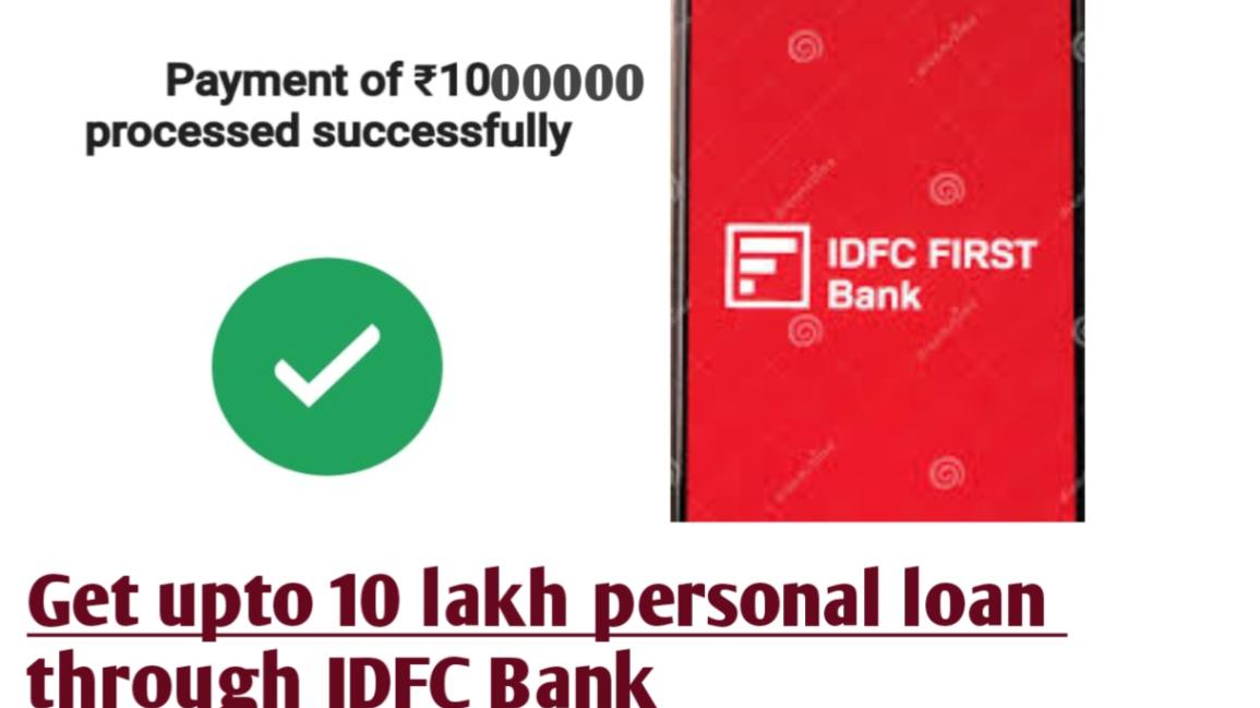 IDFC Bank Loan Apply Online