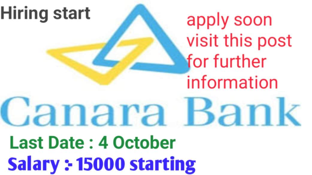 Canara Bank hiring start