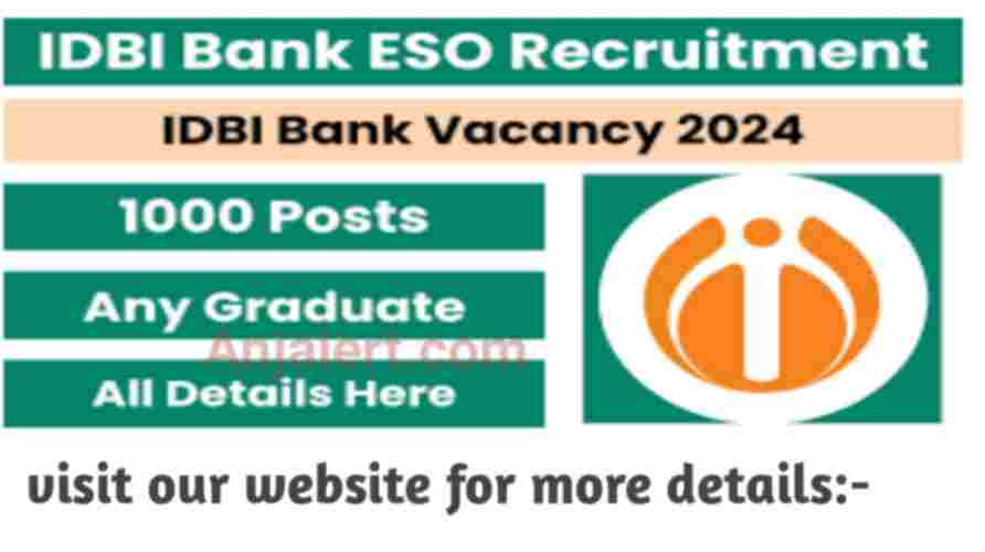 IDBI Executive Recruitment 2024